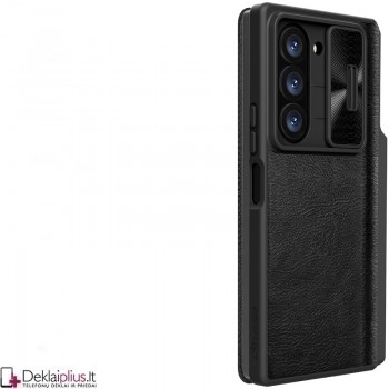 Nillkin Qin Pro odinis atverčiamas dėklas - juodas (Samsung Z Fold 6)